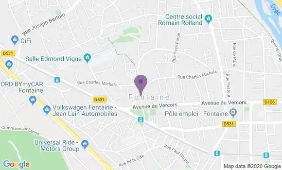 Localisation Fontaine Cachin - 38600