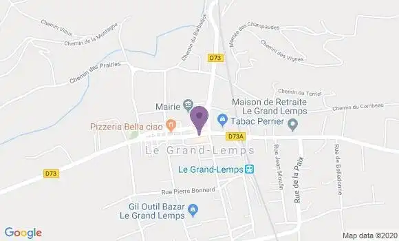Localisation Le Grand Lemps - 38690