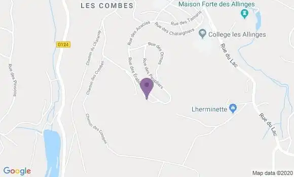 Localisation Villefontaine les Fougeres Ap - 38090