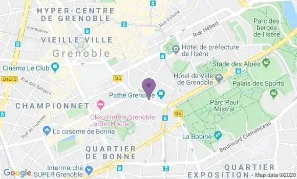 Localisation Grenoble Chavant - 38000
