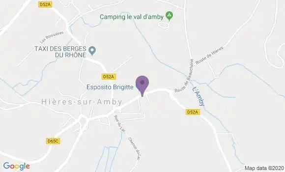Localisation Hieres sur Amby Bp - 38118