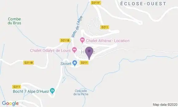Localisation Huez Ap - 38750