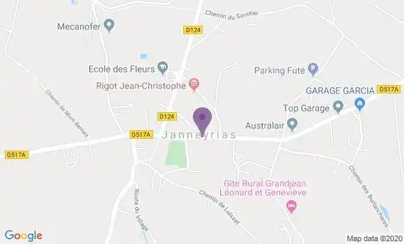 Localisation Janneyrias Ap - 38280