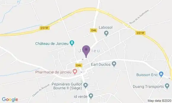 Localisation Jarcieu Bp - 38270
