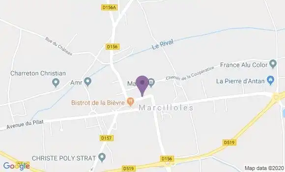 Localisation Marcilloles Bp - 38260