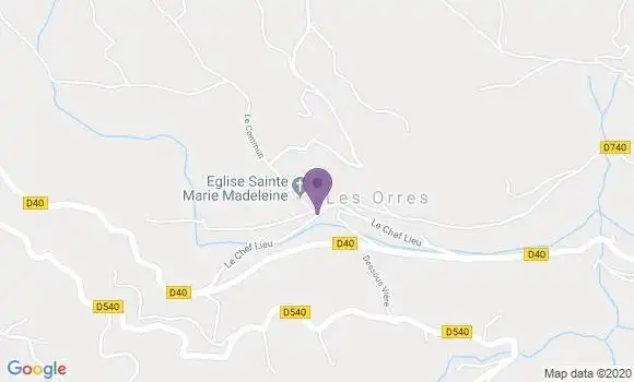 Localisation Les Orres Ap - 05200