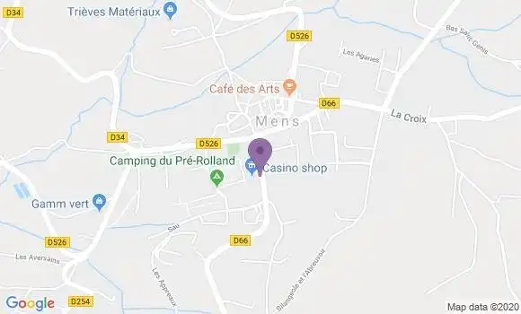 Localisation Mens - 38710