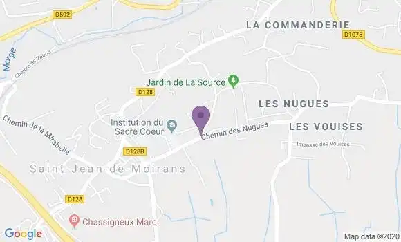 Localisation Moirans - 38430