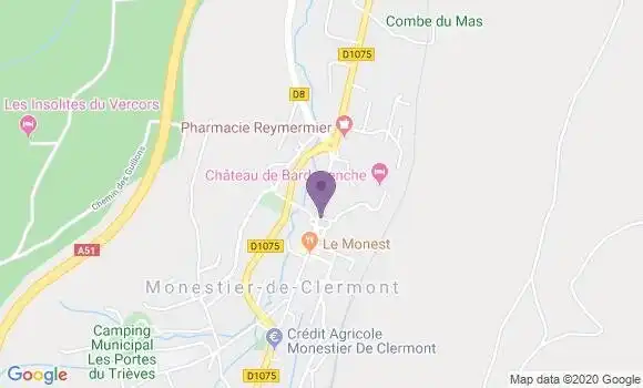Localisation Monestier de Clermont - 38650