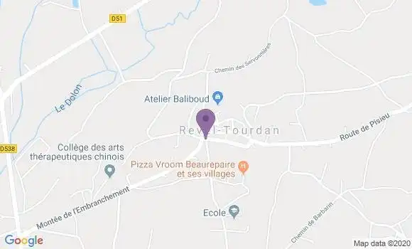Localisation Revel Tourdan Bp - 38270