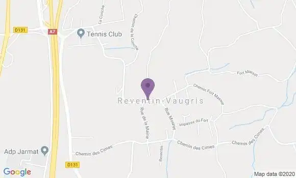 Localisation Reventin Vaugris Bp - 38121