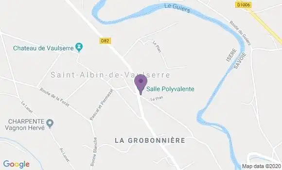 Localisation Saint Albin de Vaulserre Ap - 38480