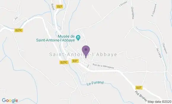 Localisation Saint Antoine Bp - 38160