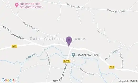 Localisation Saint Clair sur Galaure Ap - 38940