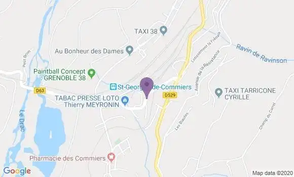 Localisation Saint Georges de Commiers Bp - 38450