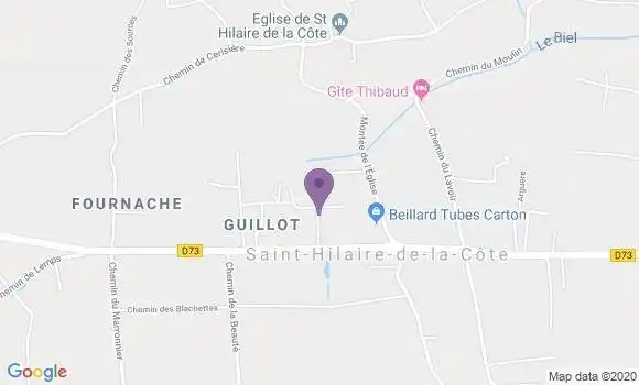 Localisation Saint Hilaire de la Cote Ap - 38260