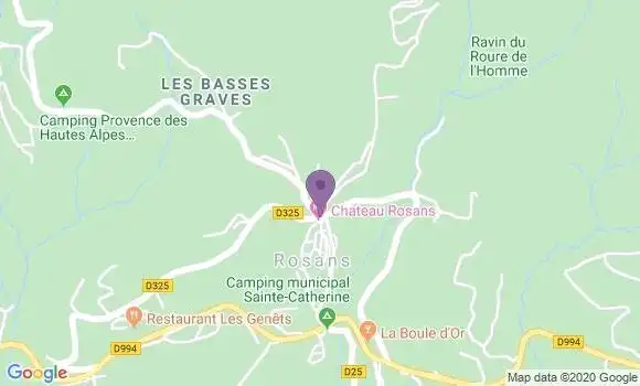 Localisation Rosans - 05150