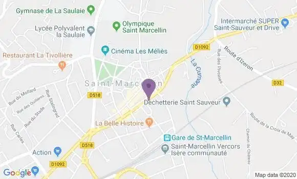 Localisation Saint Marcellin - 38160