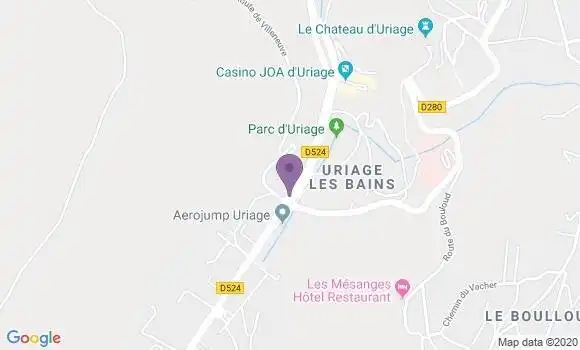 Localisation Uriage - 38410