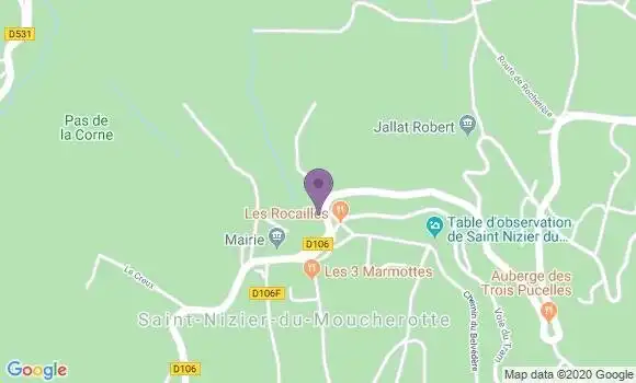 Localisation Saint Nizier du Moucherotte Ap - 38250