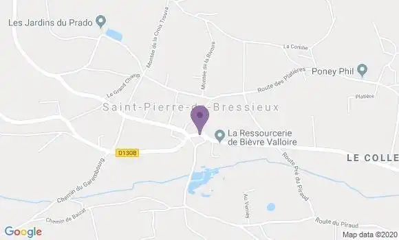 Localisation Saint Pierre de Bressieux Ap - 38870
