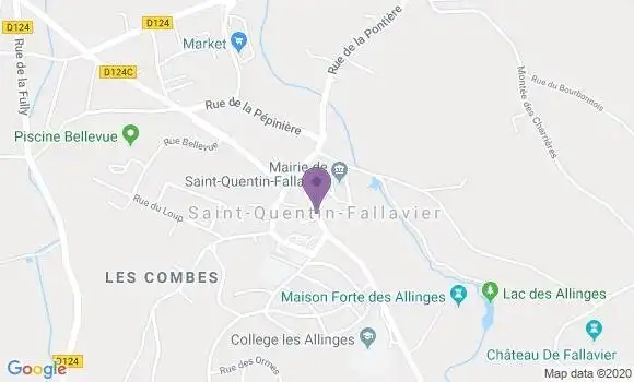 Localisation Saint Quentin Fallavier Bp - 38070
