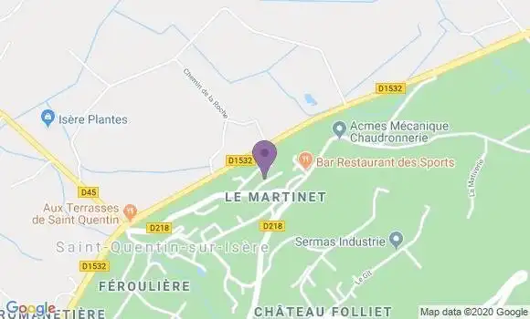 Localisation Saint Quentin sur Isere Bp - 38210