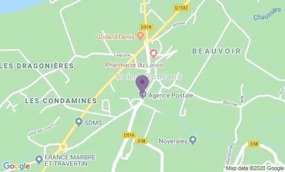 Localisation Saint Romans Bp - 38160