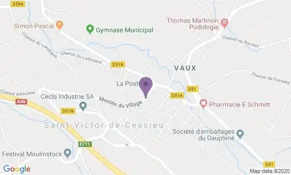 Localisation Saint Victor de Cessieu Bp - 38110