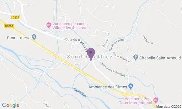 Localisation Saint Chaffrey - 05330