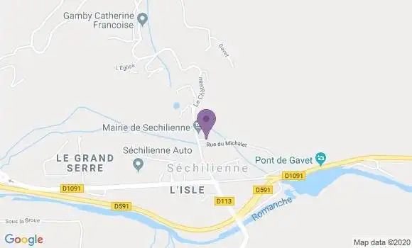 Localisation Sechilienne Bp - 38220
