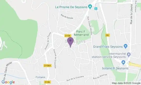Localisation Seyssins Bp - 38180