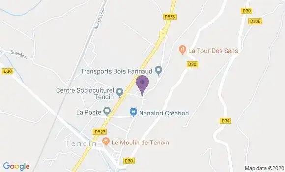 Localisation Tencin Bp - 38570