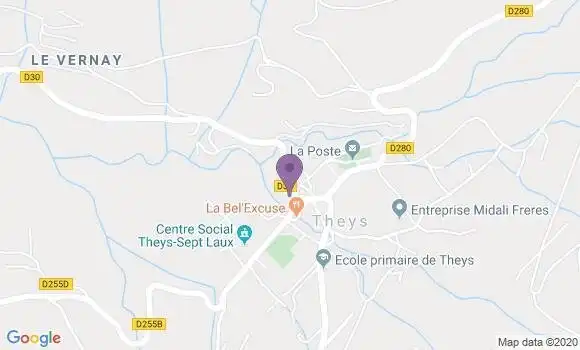 Localisation Theys Bp - 38570