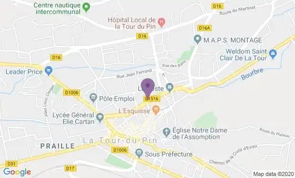 Localisation La Tour du Pin - 38110