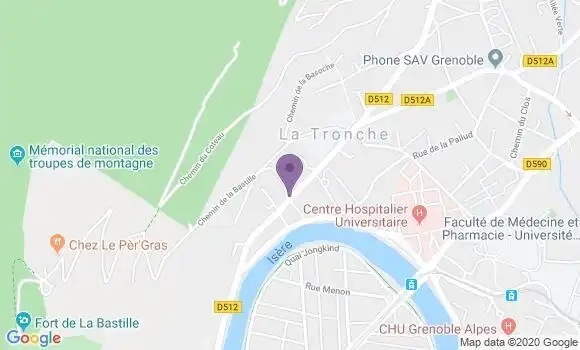 Localisation La Tronche - 38700