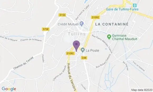 Localisation Tullins - 38210