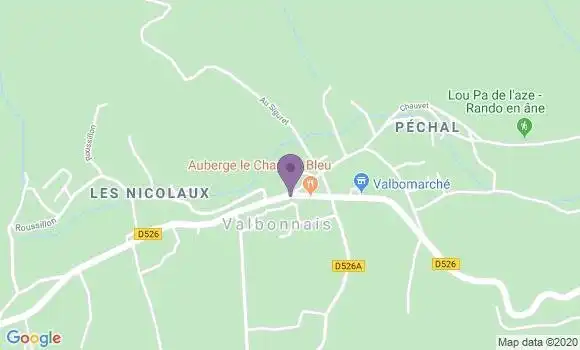 Localisation Valbonnais - 38740