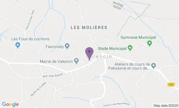 Localisation Valencin Ap - 38540