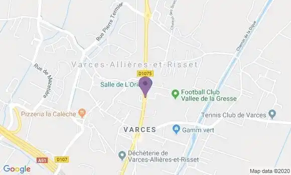 Localisation Varces Allieres et Risset Bp - 38760