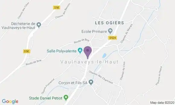 Localisation Vaulnaveys le Haut Bp - 38410