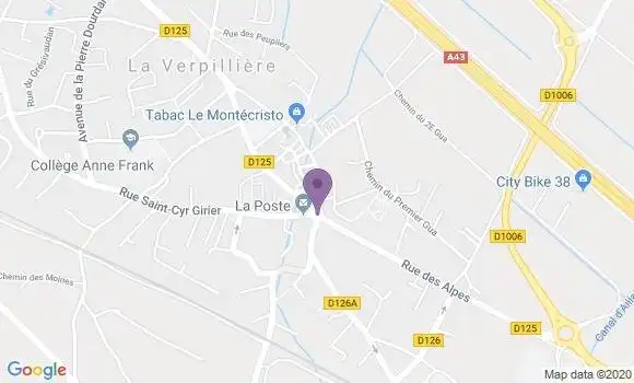 Localisation La Verpilliere - 38290