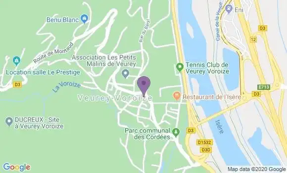 Localisation Veurey Voroize Bp - 38113