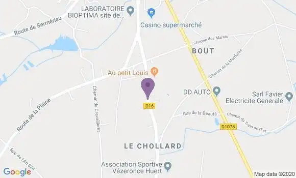 Localisation Vezeronce Curtin Bp - 38510