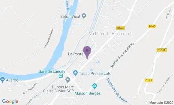 Localisation Lancey Bp - 38190