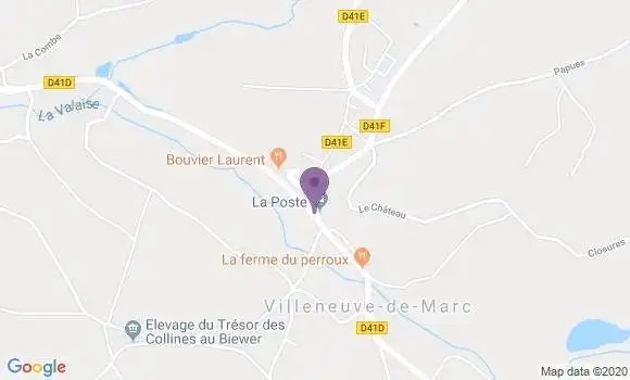 Localisation Villeneuve de Marc Ap - 38440