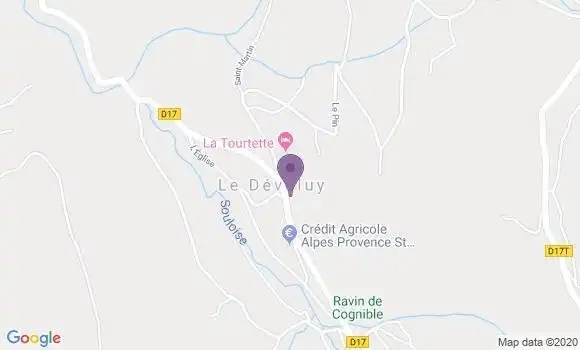 Localisation Saint Etienne En Devoluy - 05250