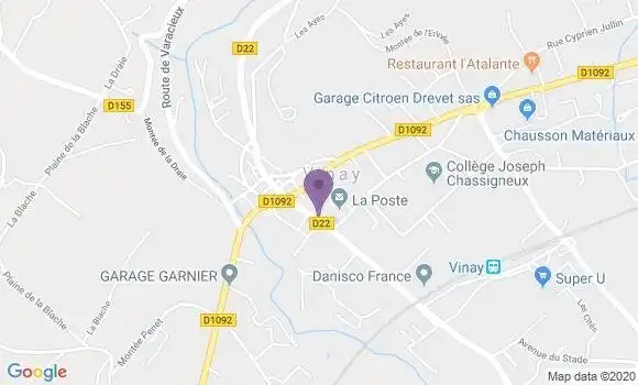 Localisation Vinay - 38470