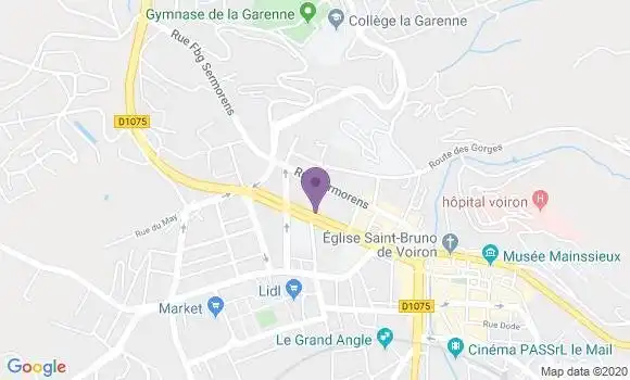 Localisation Voiron - 38500