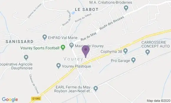Localisation Vourey Bp - 38210